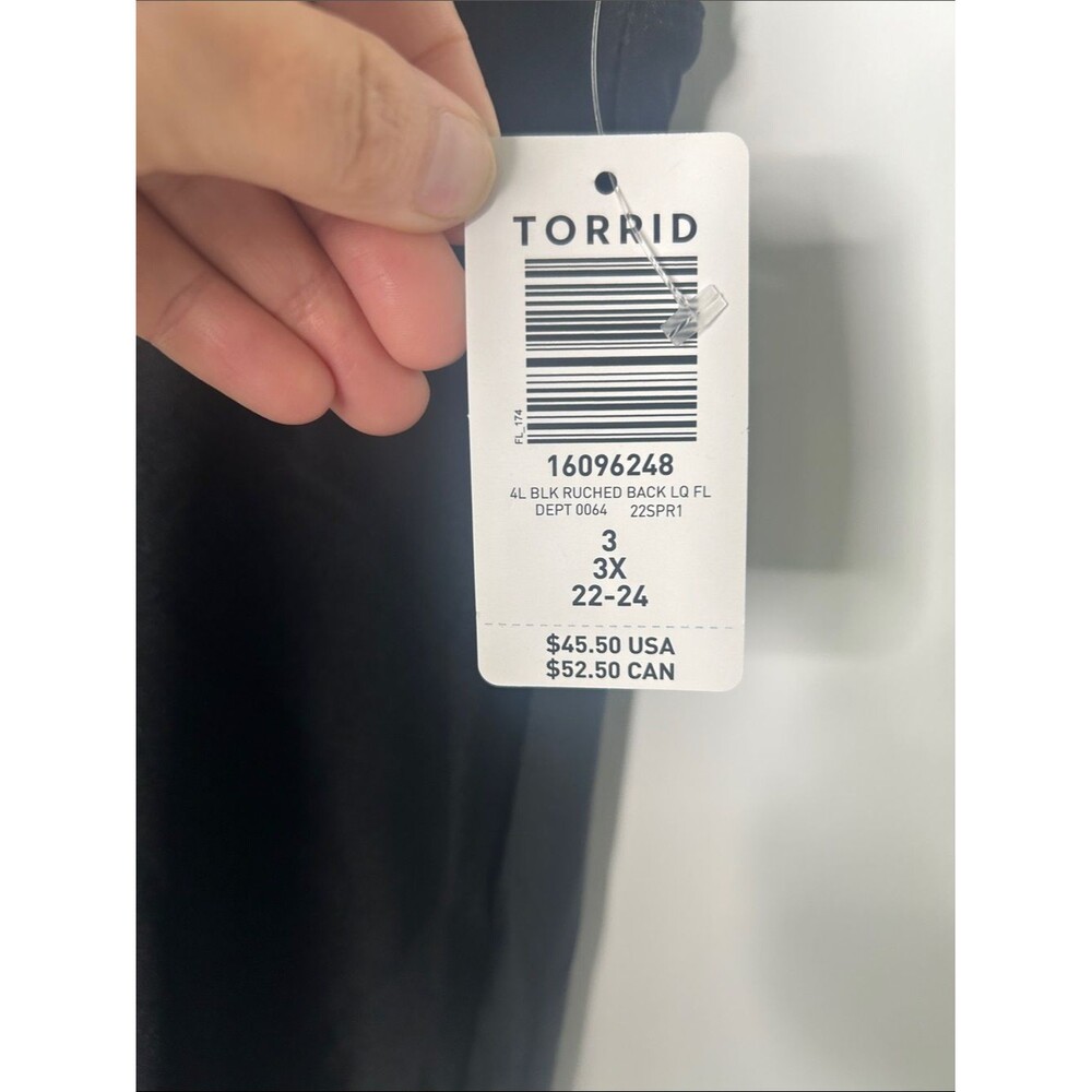 NWT Torrid Black Ruched Back Full Length Leggings Size 3X 22/24 - Picture 3 of 8